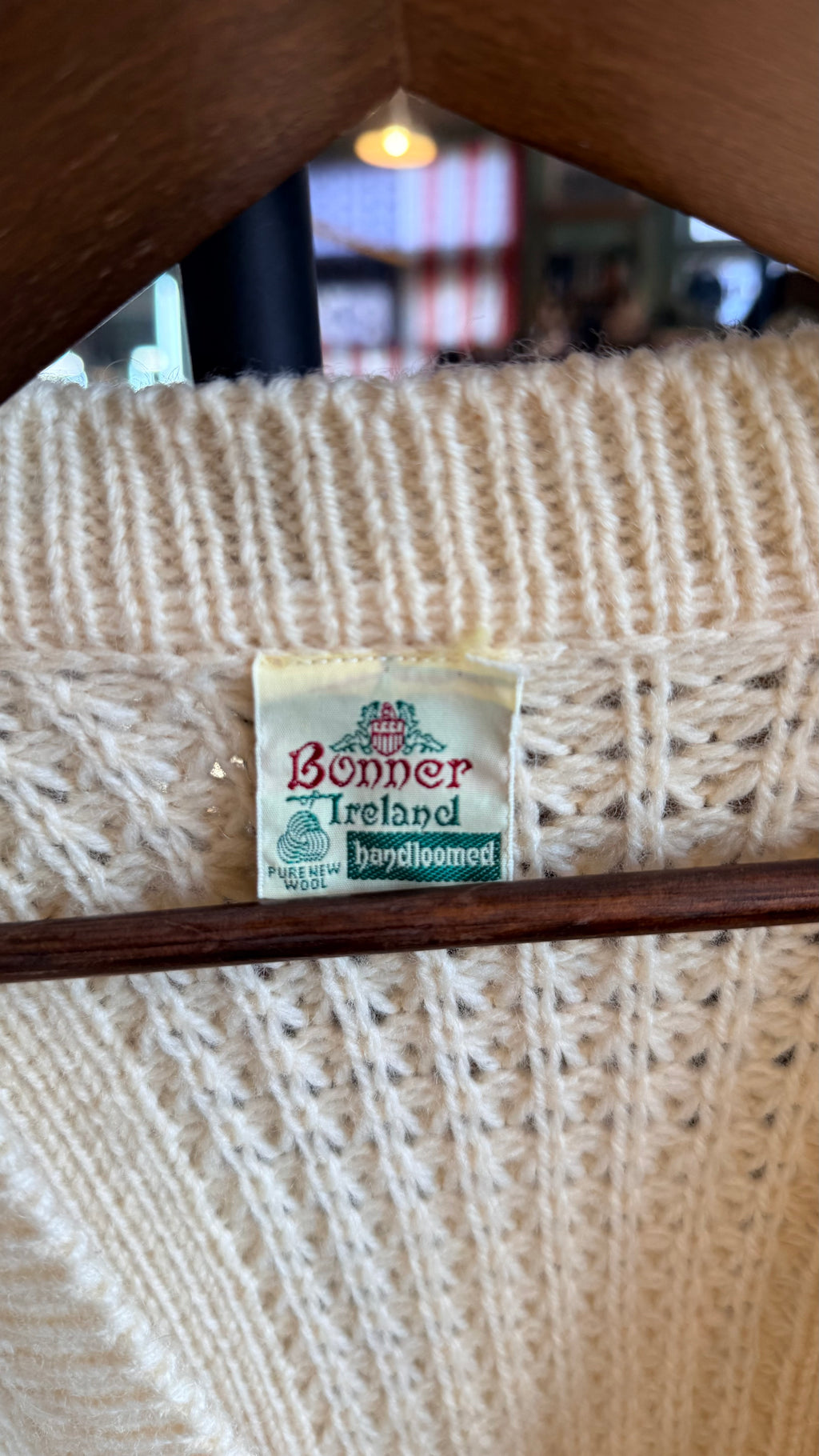 Irish Fisherman Cardigan -L