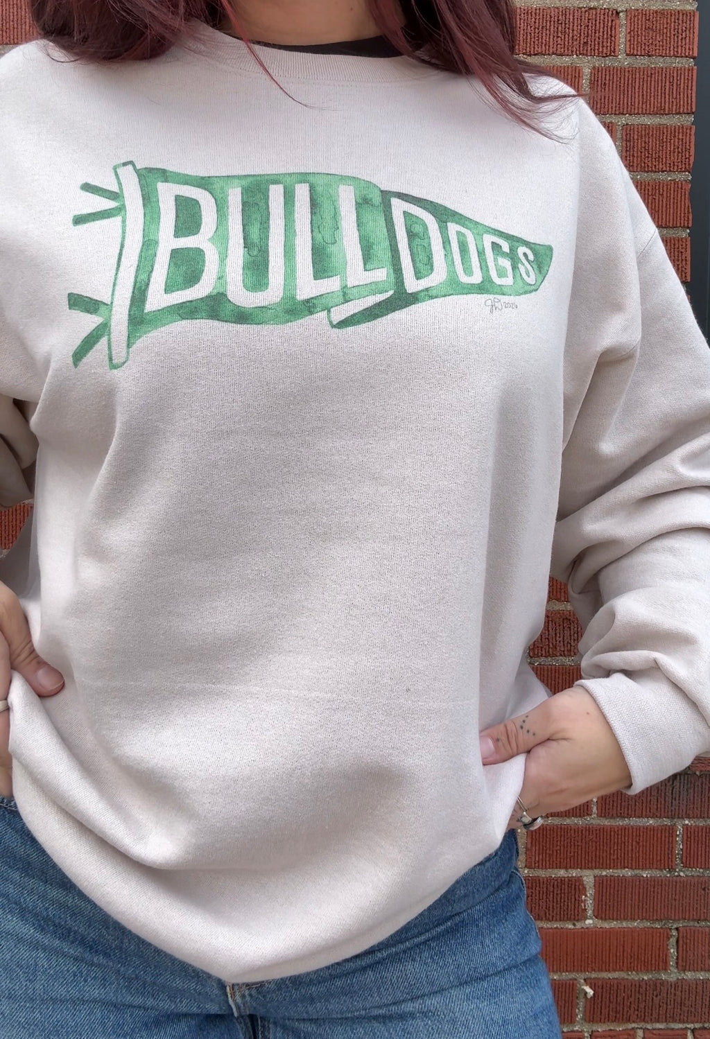 Bulldogs Pennant Crewneck