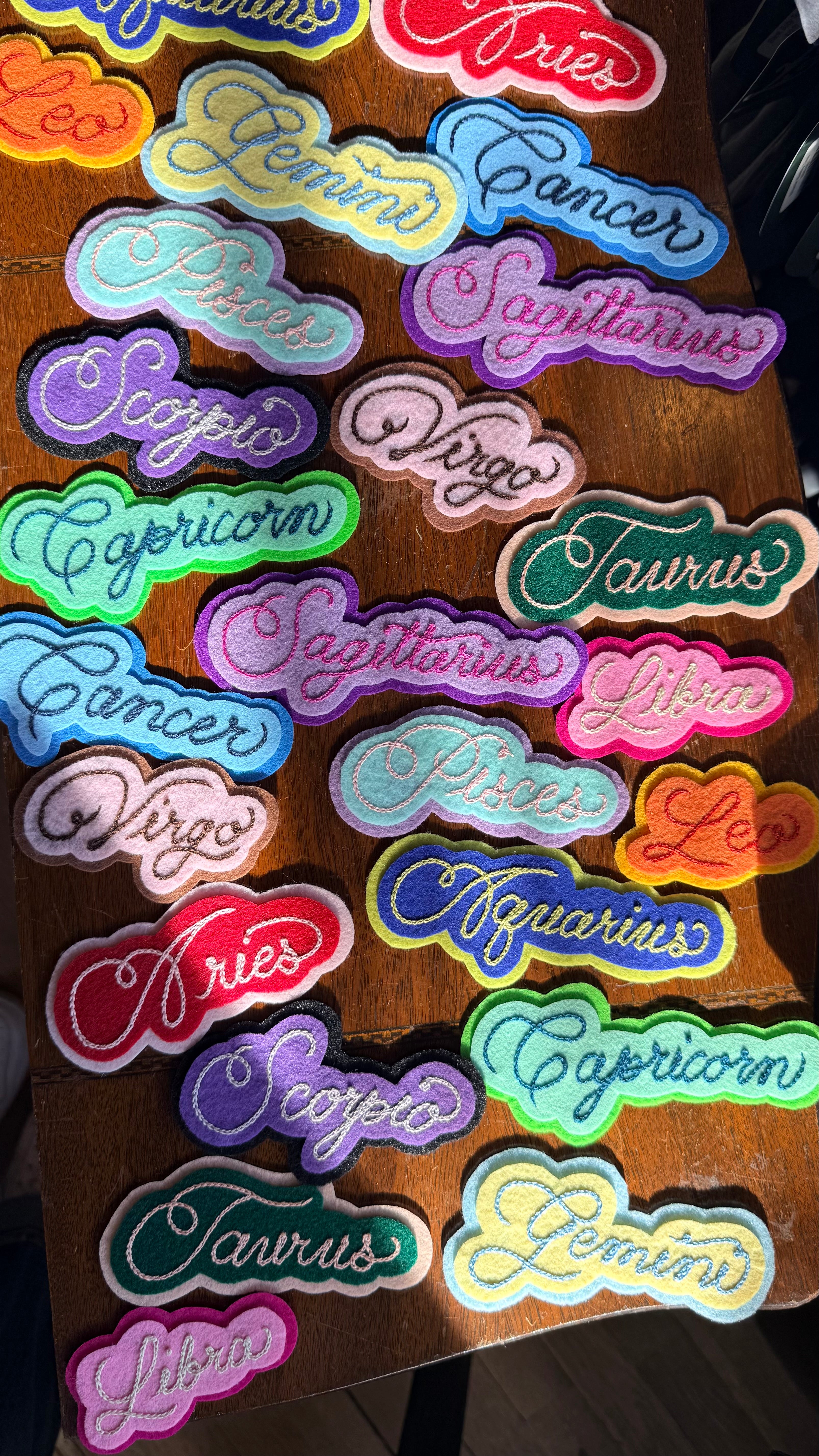 Zodiac Chainstitch Patch