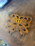 1983 Brass Butterfly Hot Plate w/ Hook