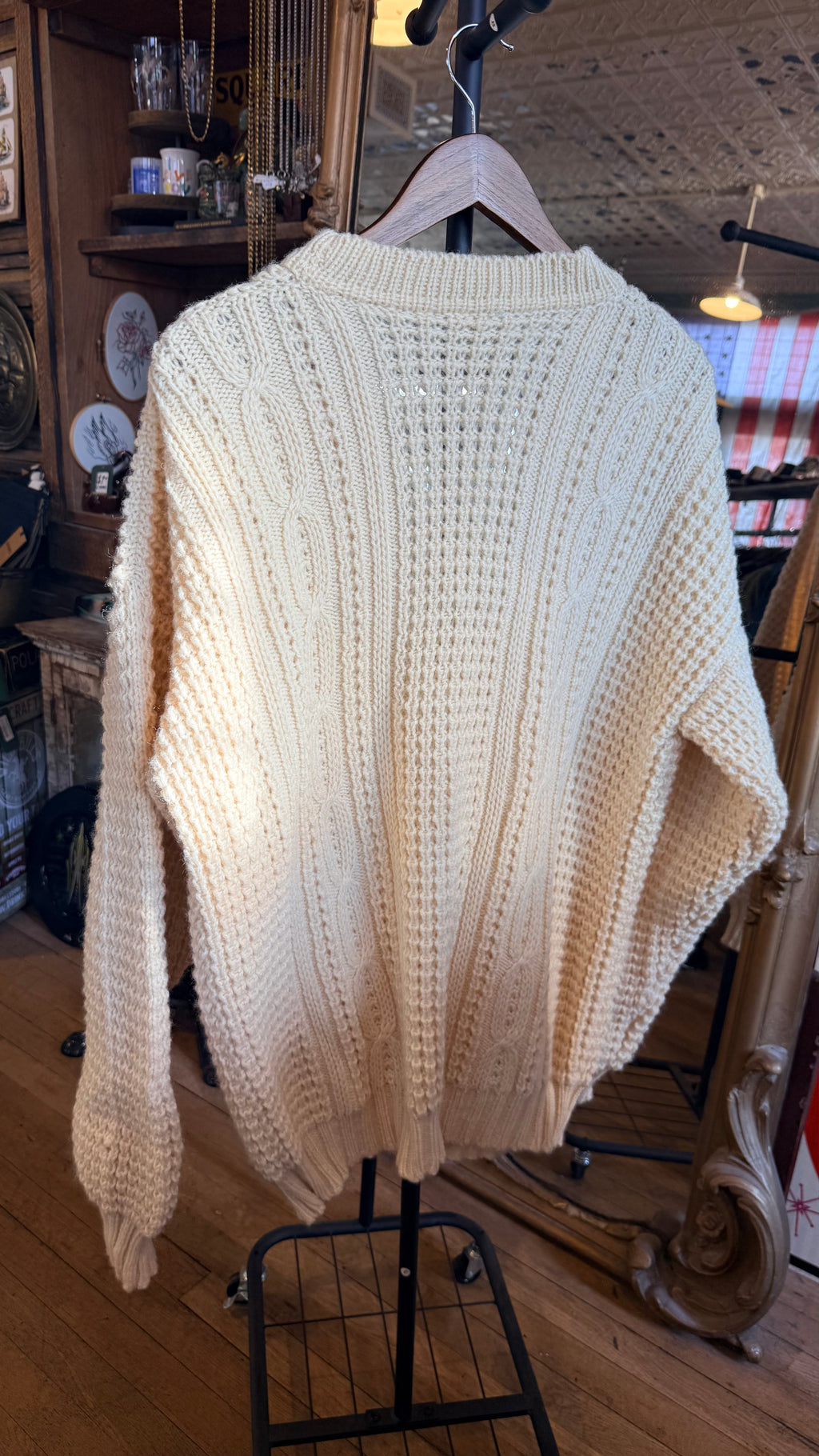 Irish Fisherman Cardigan -L