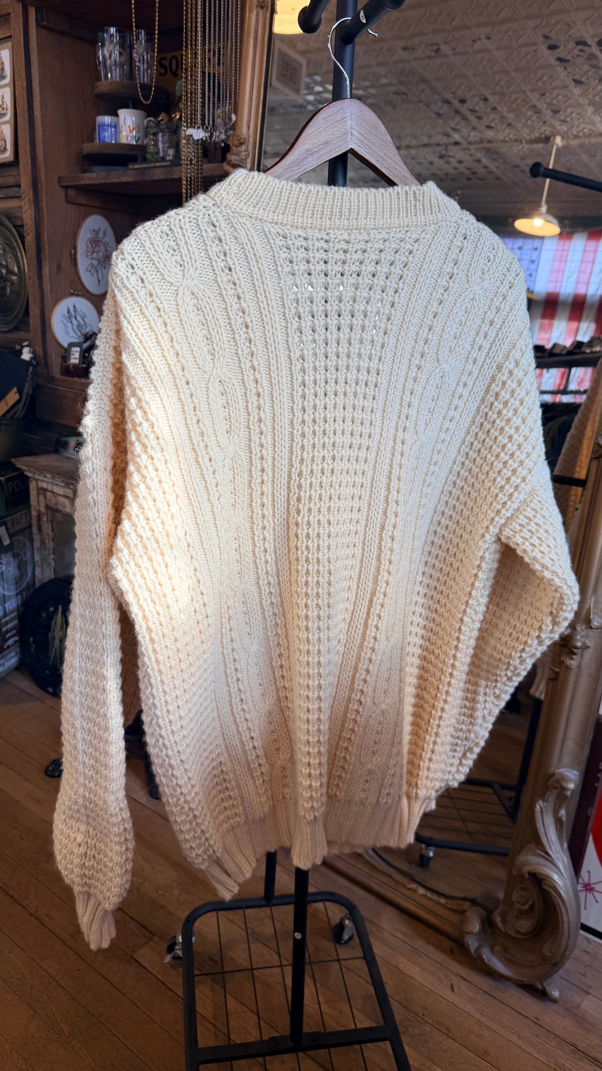 Irish Fisherman Cardigan -L