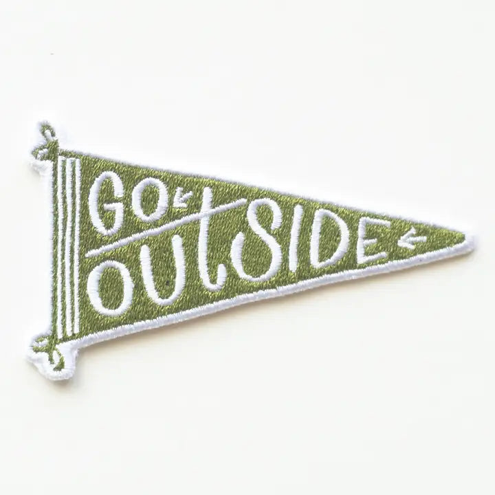 Go Outside Pennant Patch