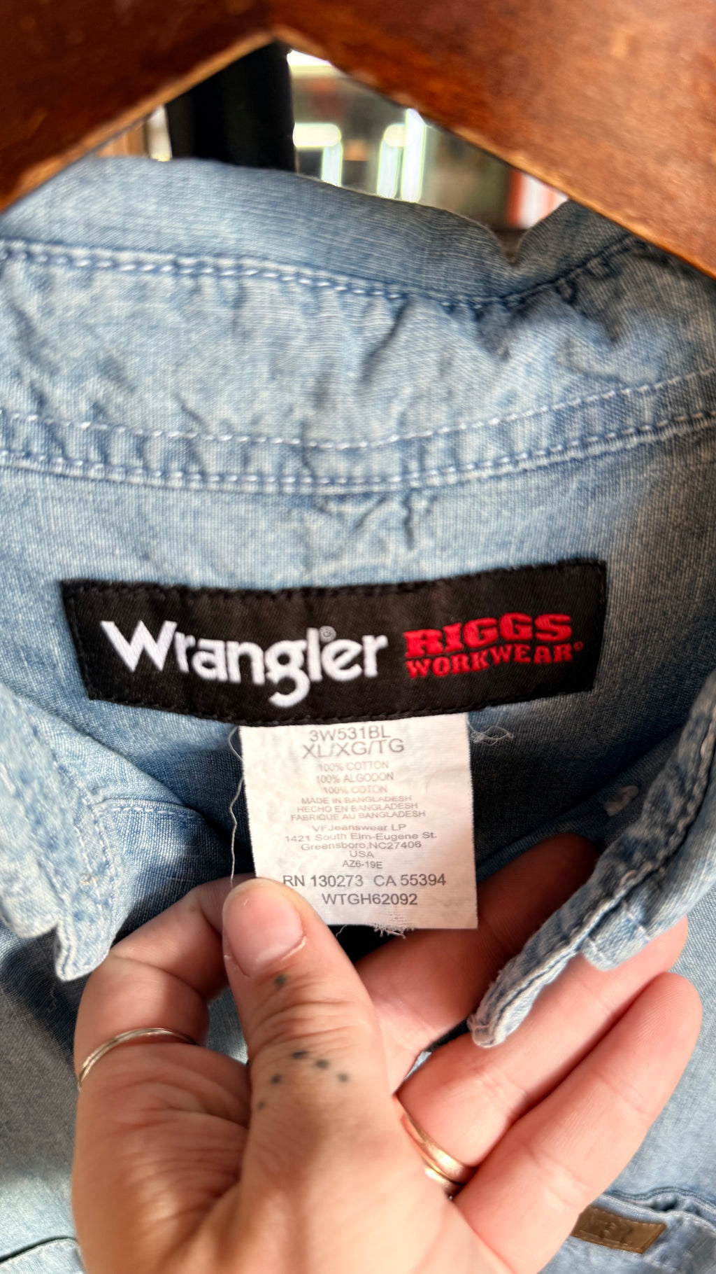 Wrangler Light Short Sleeve -XL