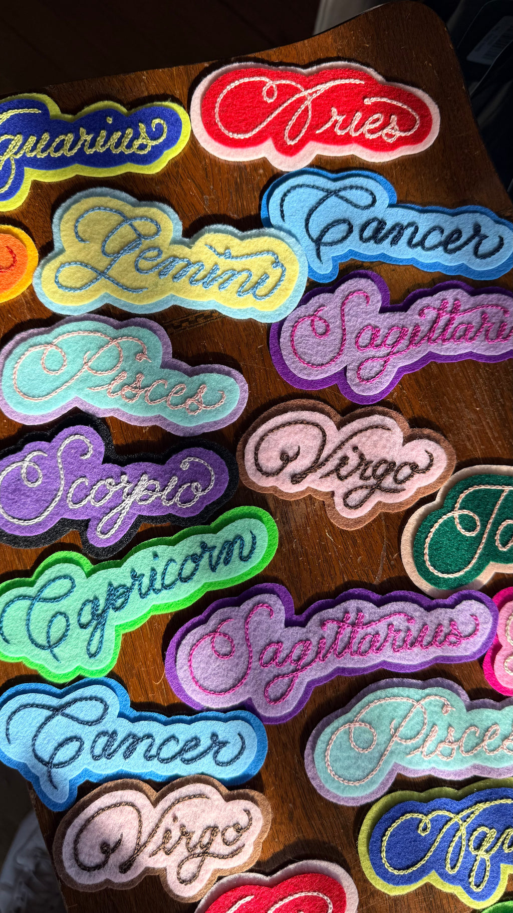 Zodiac Chainstitch Patch
