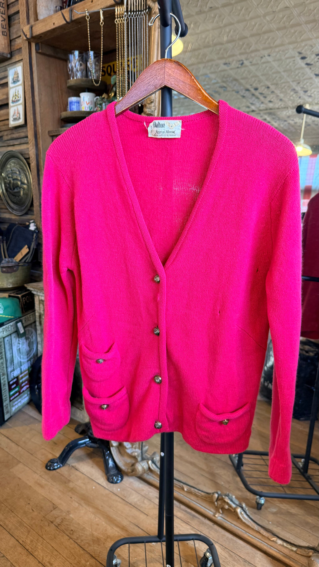 Vintage Pink Cardigan Dalton
