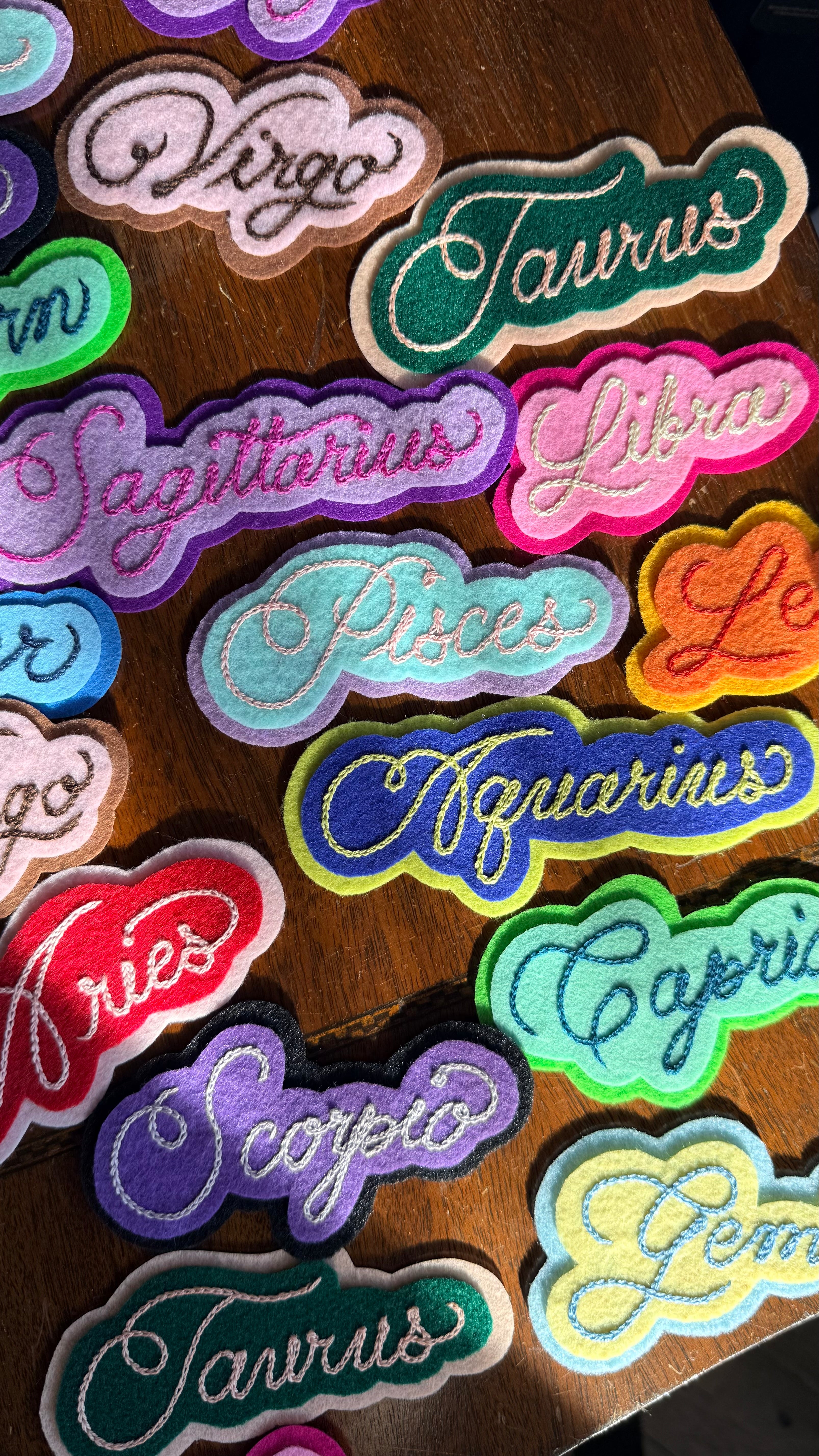 Zodiac Chainstitch Patch