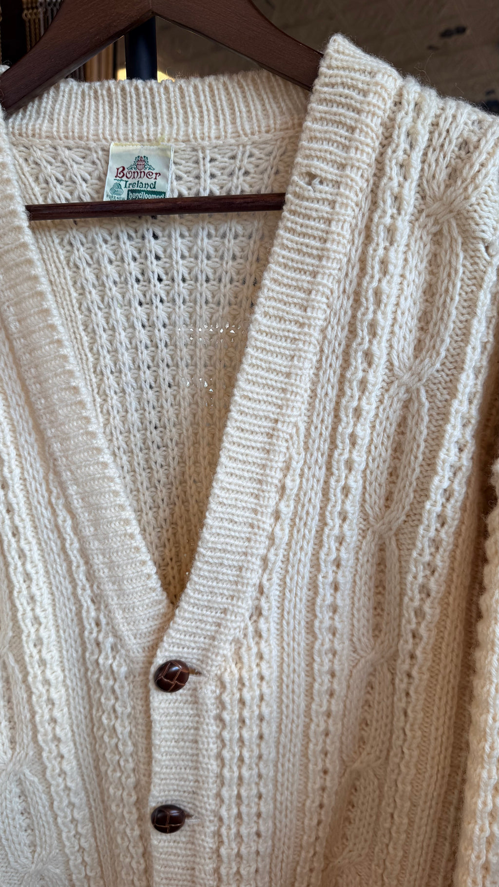 Irish Fisherman Cardigan -L