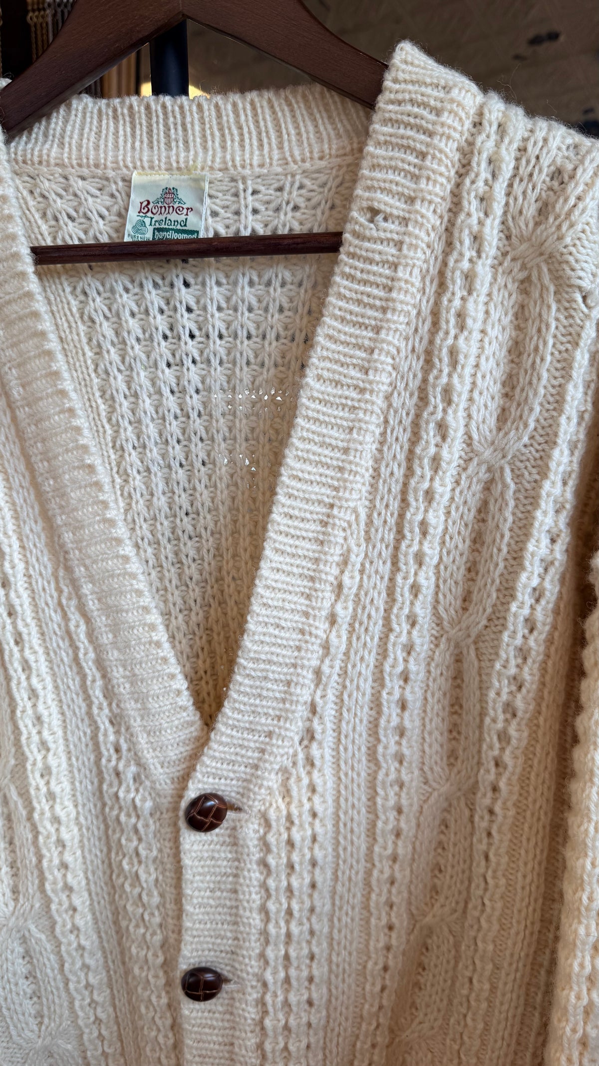Irish Fisherman Cardigan -L