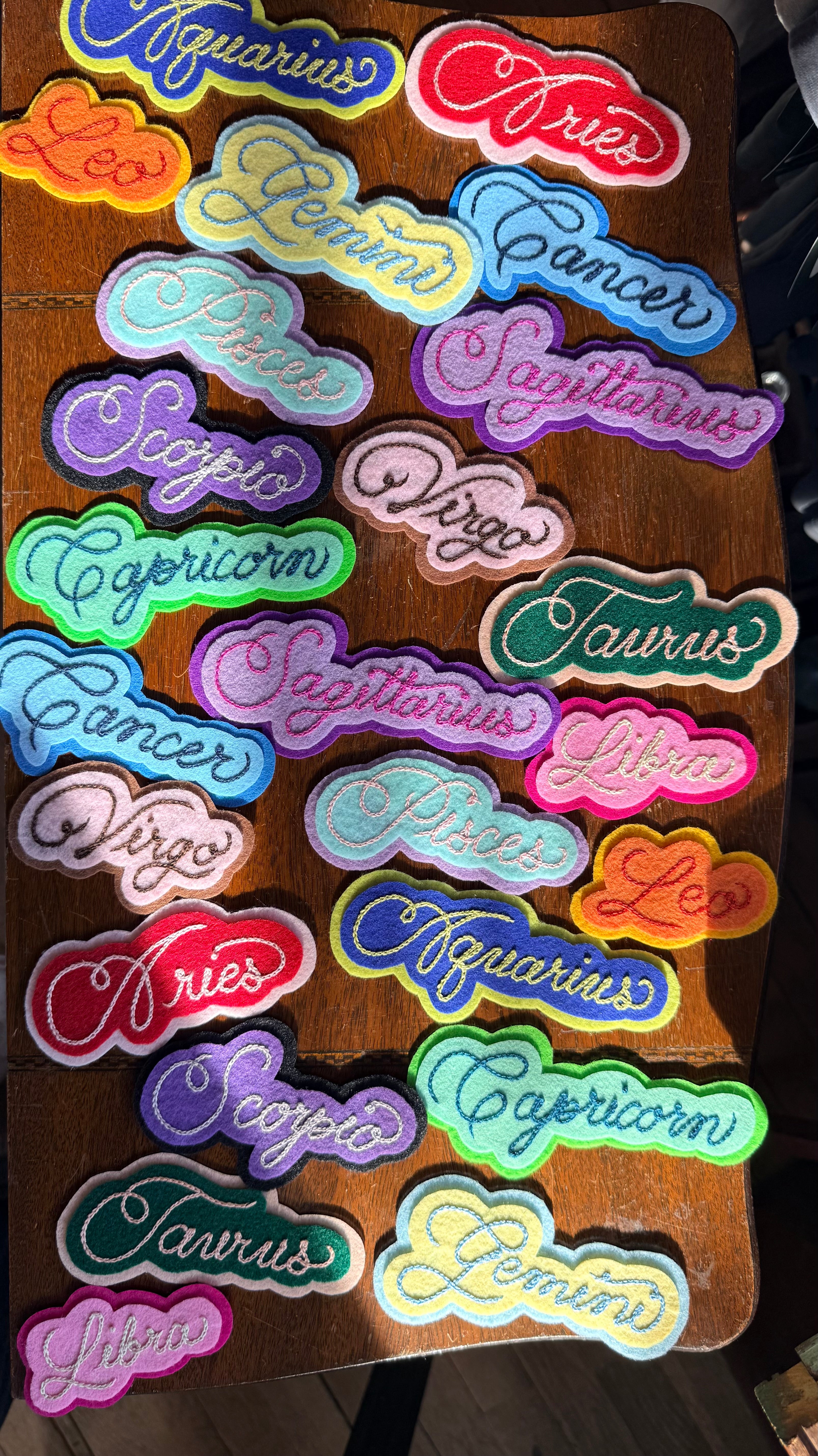 Zodiac Chainstitch Patch