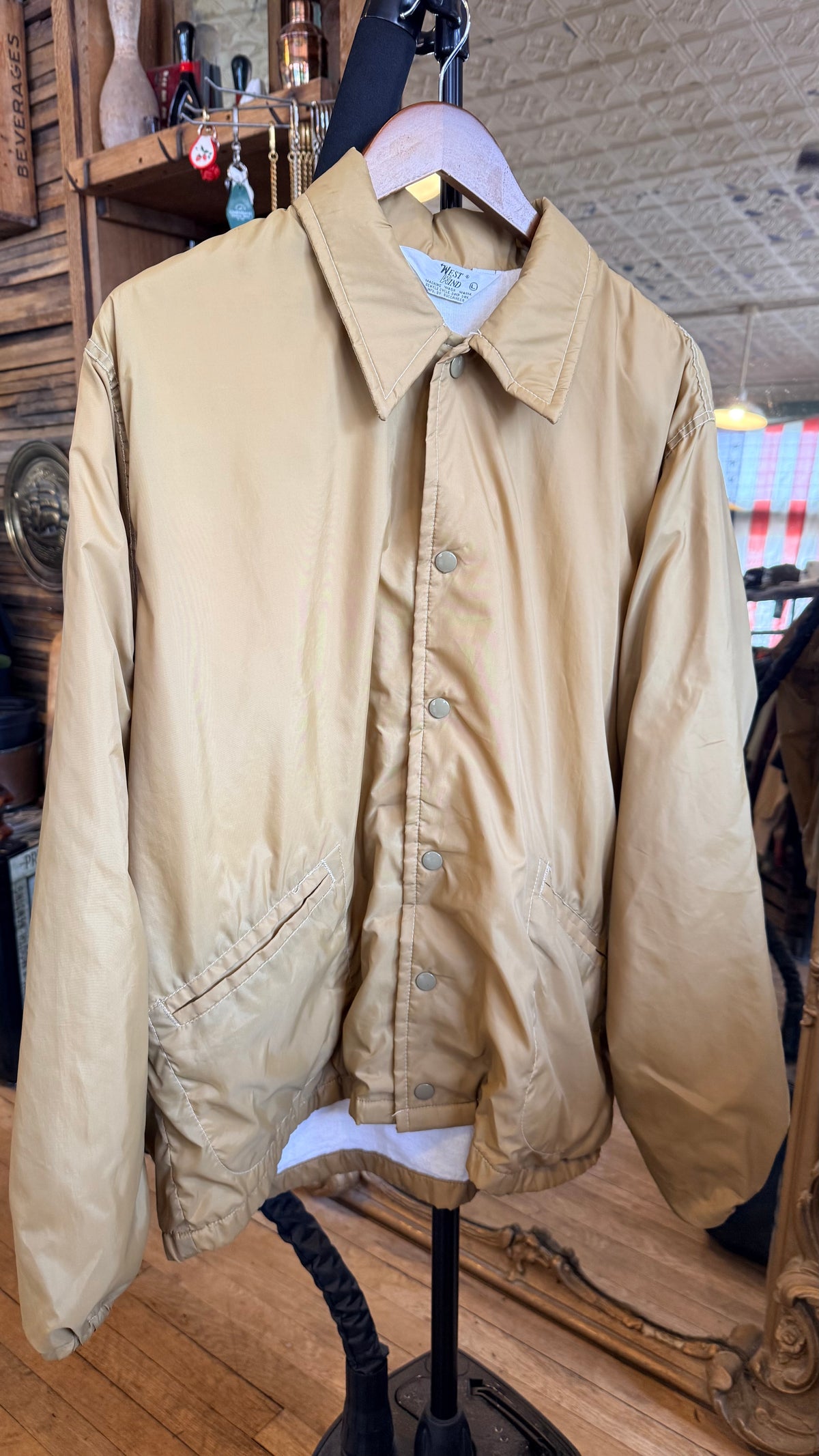 Chenille Deer Embroidered Jacket -L