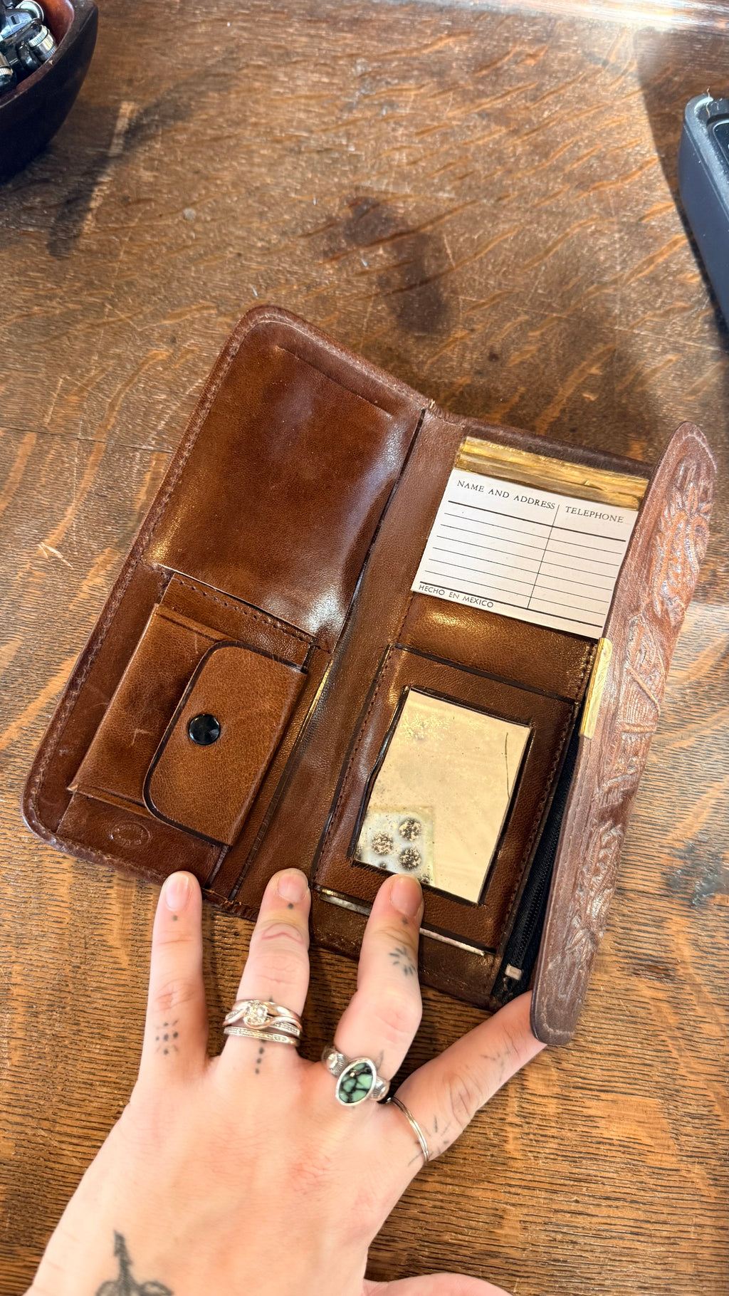1970s Leather Tooled Wallet