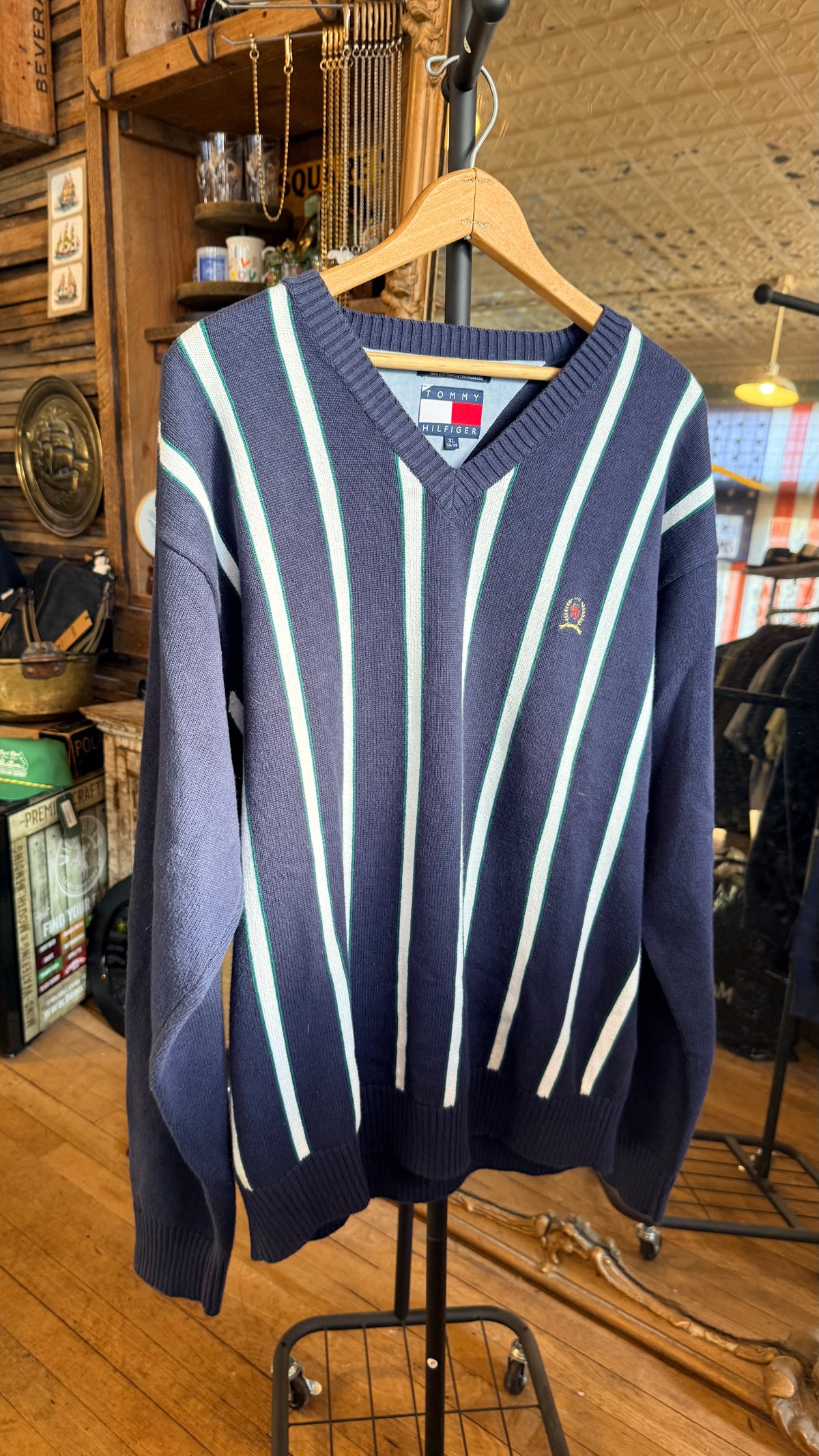 Tommy Striped Sweater XL