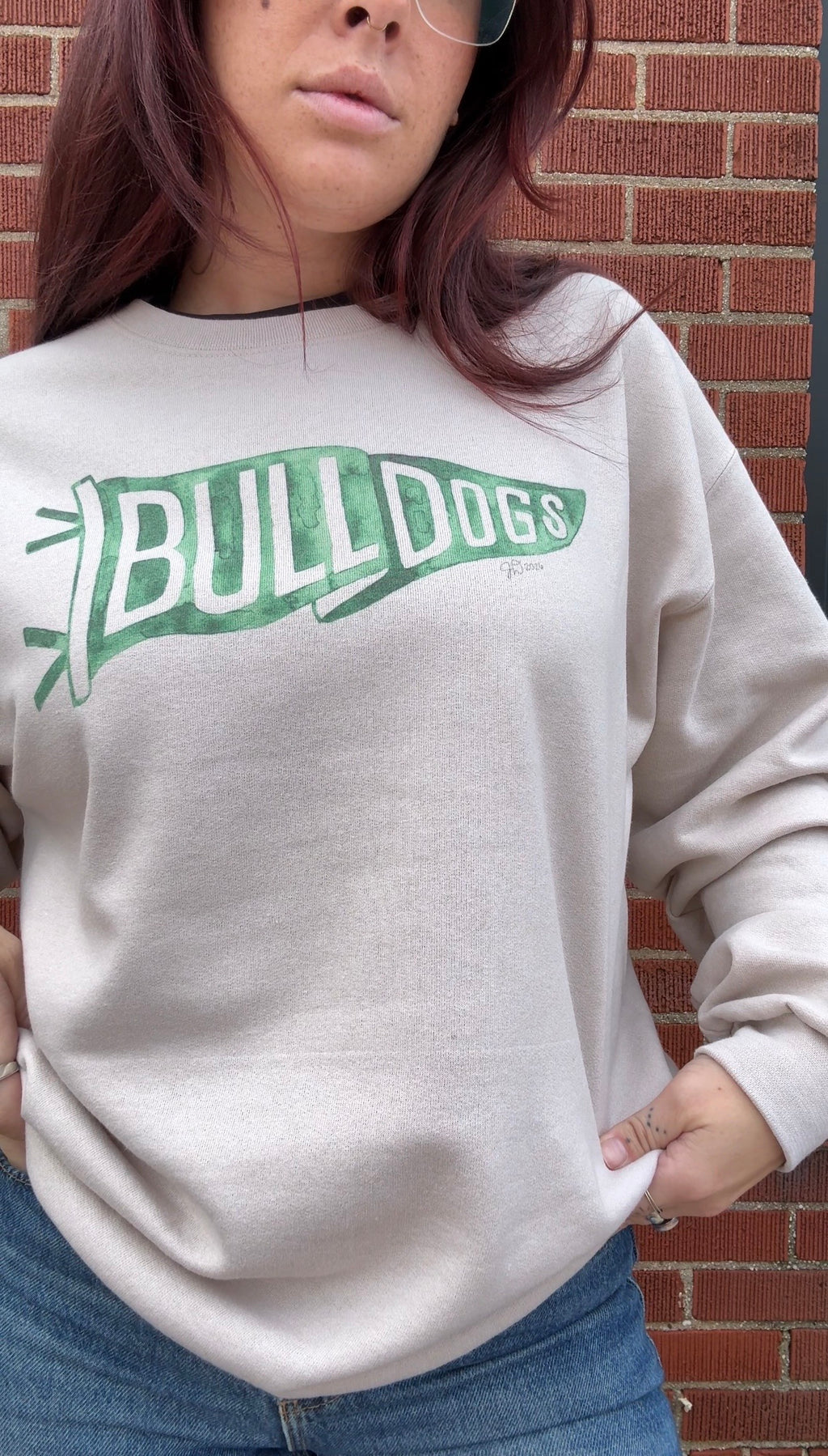 Bulldogs Pennant Crewneck