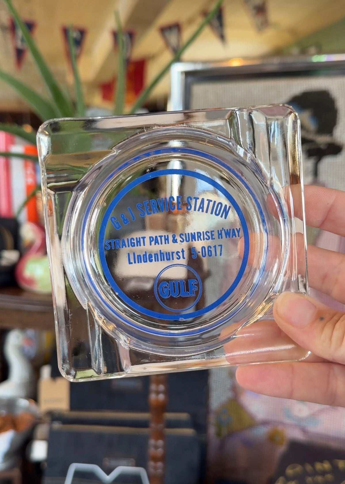 Vintage Lindenhurst Gulf Ashtray