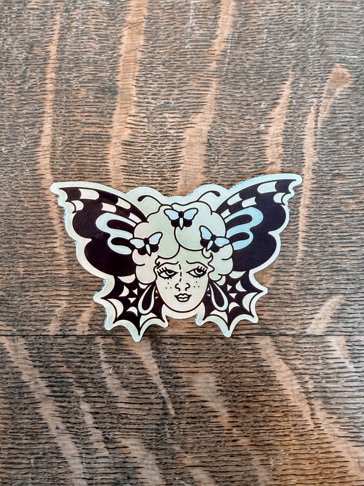 Butterfly Babe Sticker