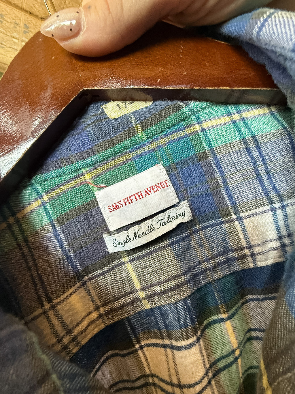 Saks 5th Ave Single Needle Flannel - XLarge