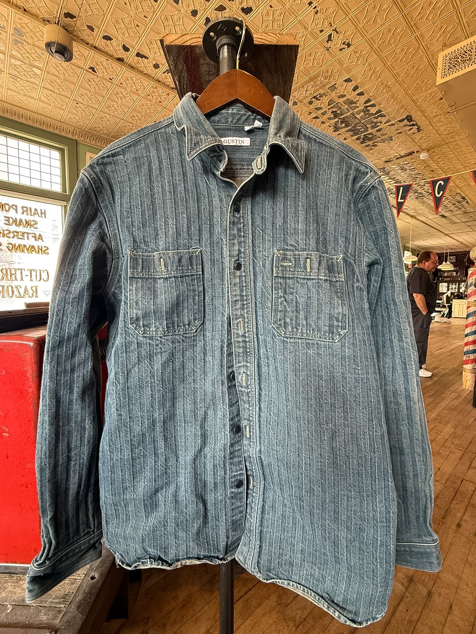 Gustin Selvedge Denim Shirt Jacket - Slim XL