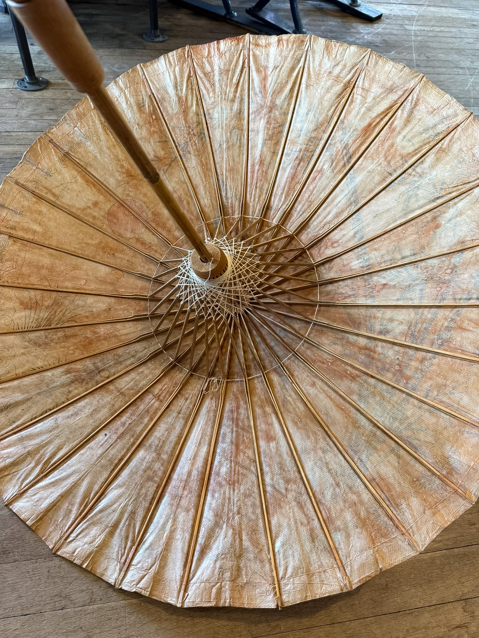 Hand Painted Bamboo Parasol