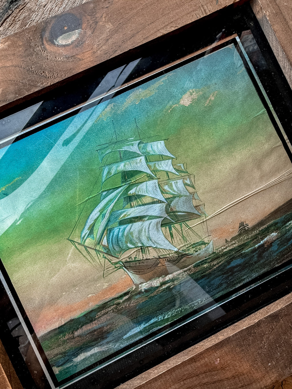 Ship Foil Painting