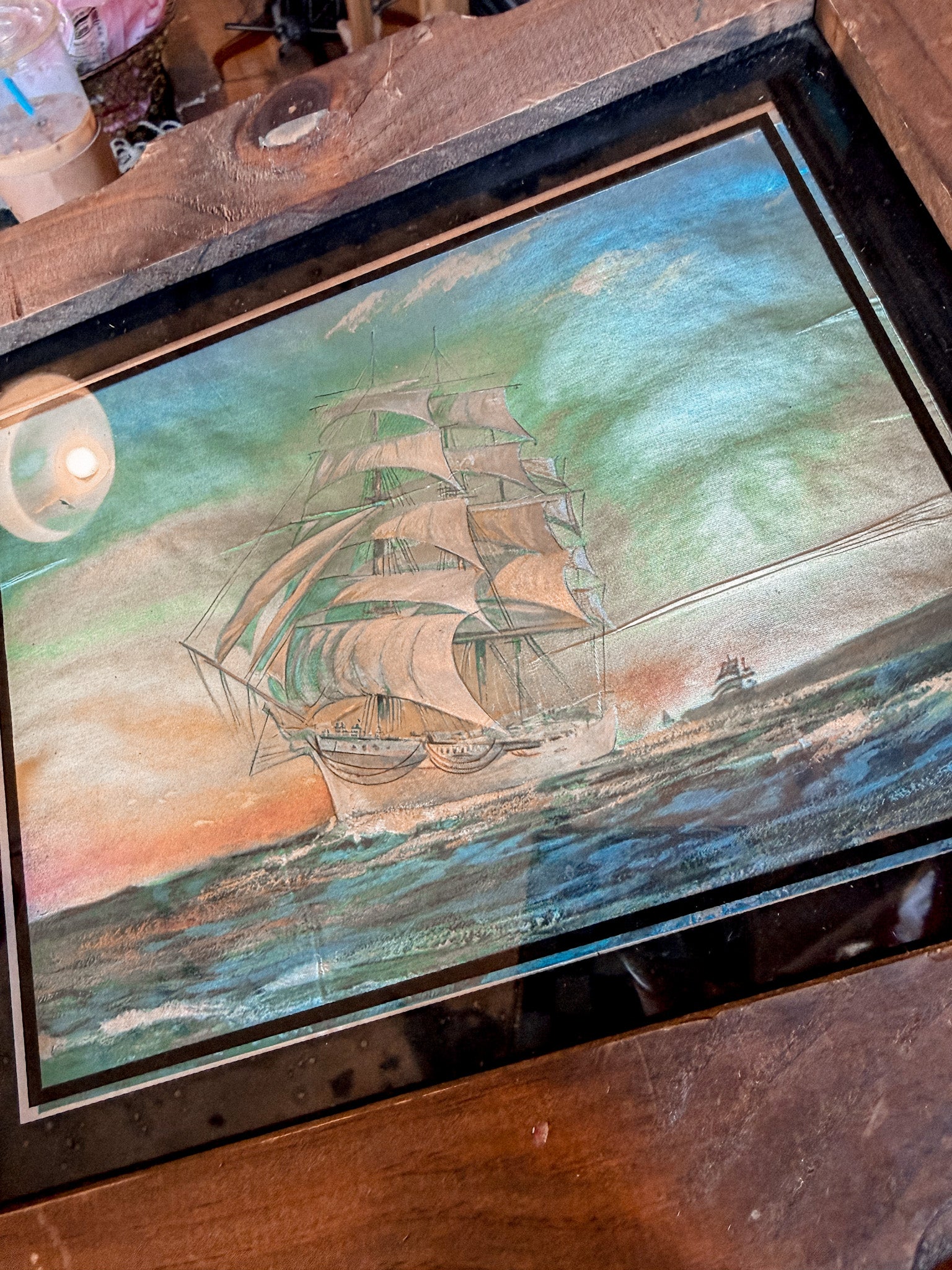 Ship Foil Painting