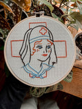 Nurse Embroidery Hoop 5"