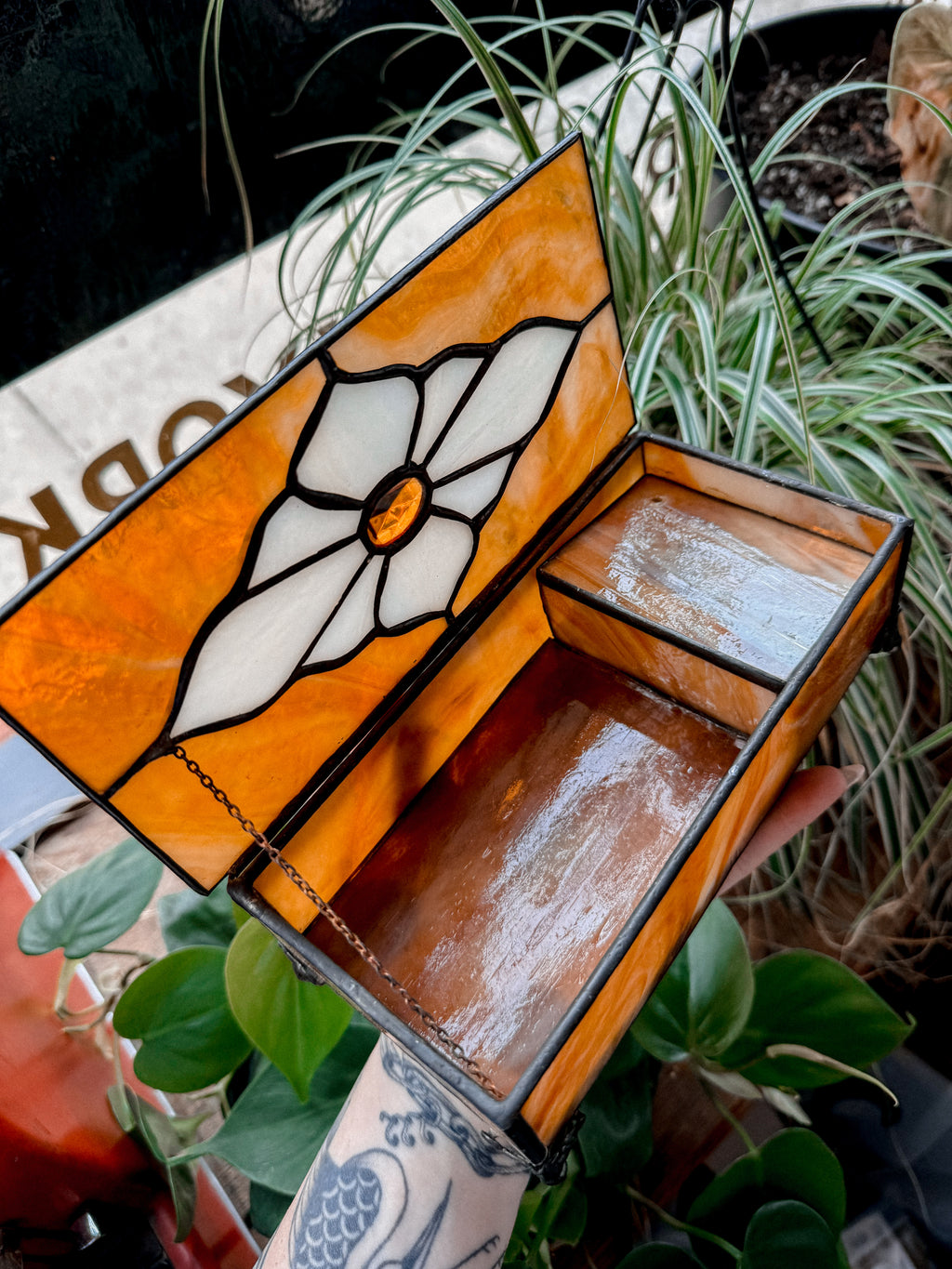 Stained Glass Music Box