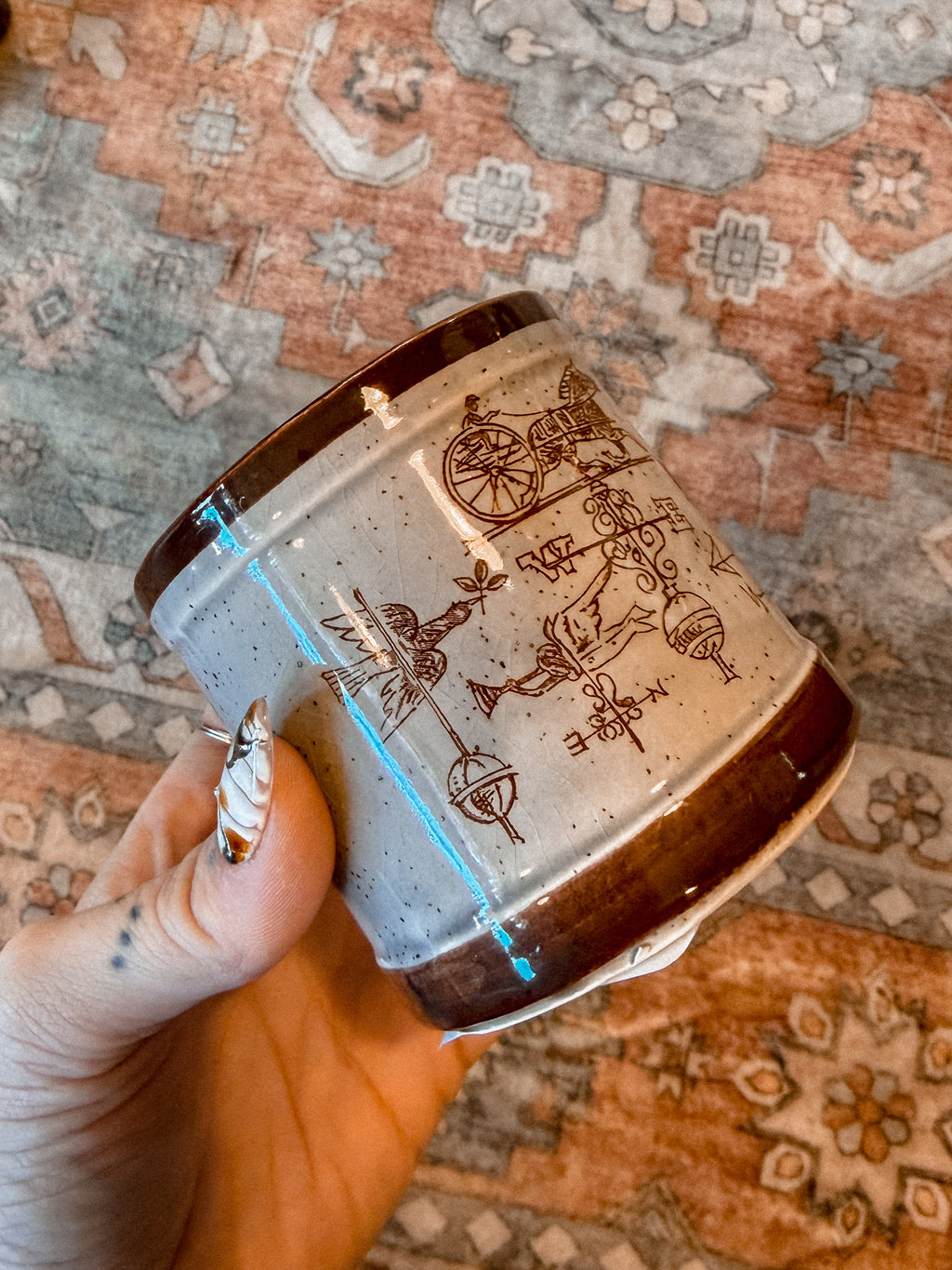 Mini Country Crock Pen Holder