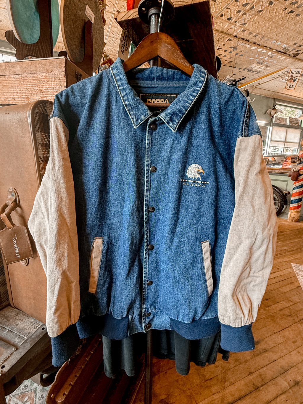 Alaska Denim Bomber - Medium