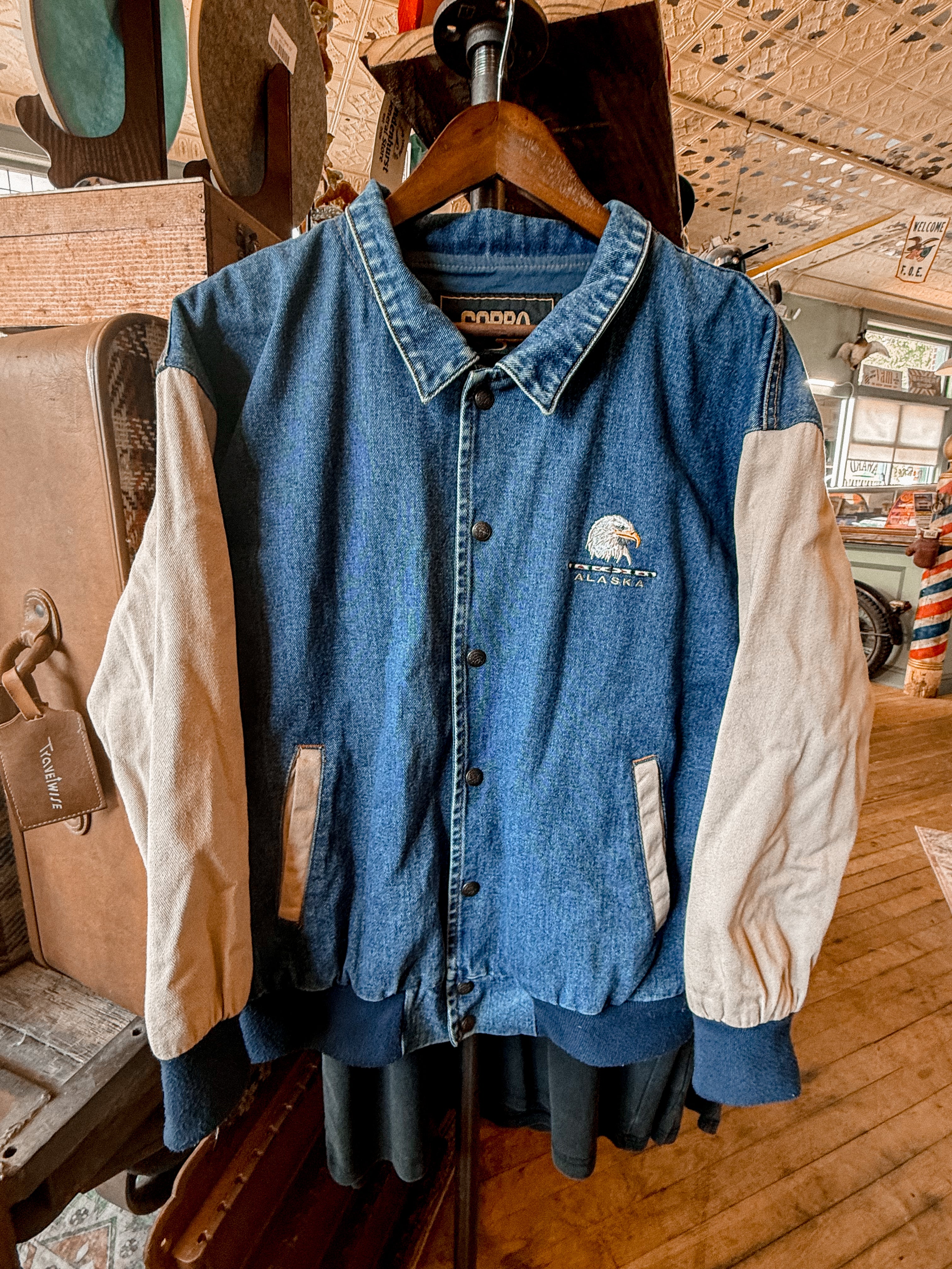 Alaska Denim Bomber - Medium