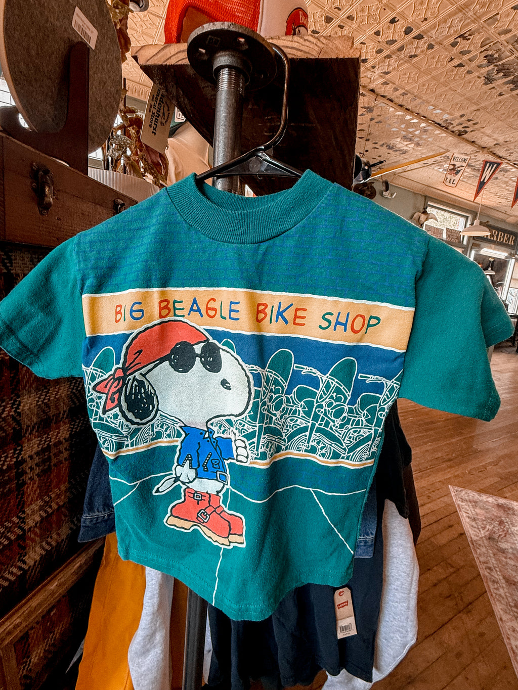 Kids Snoopy Biker Tshirt - Size 6