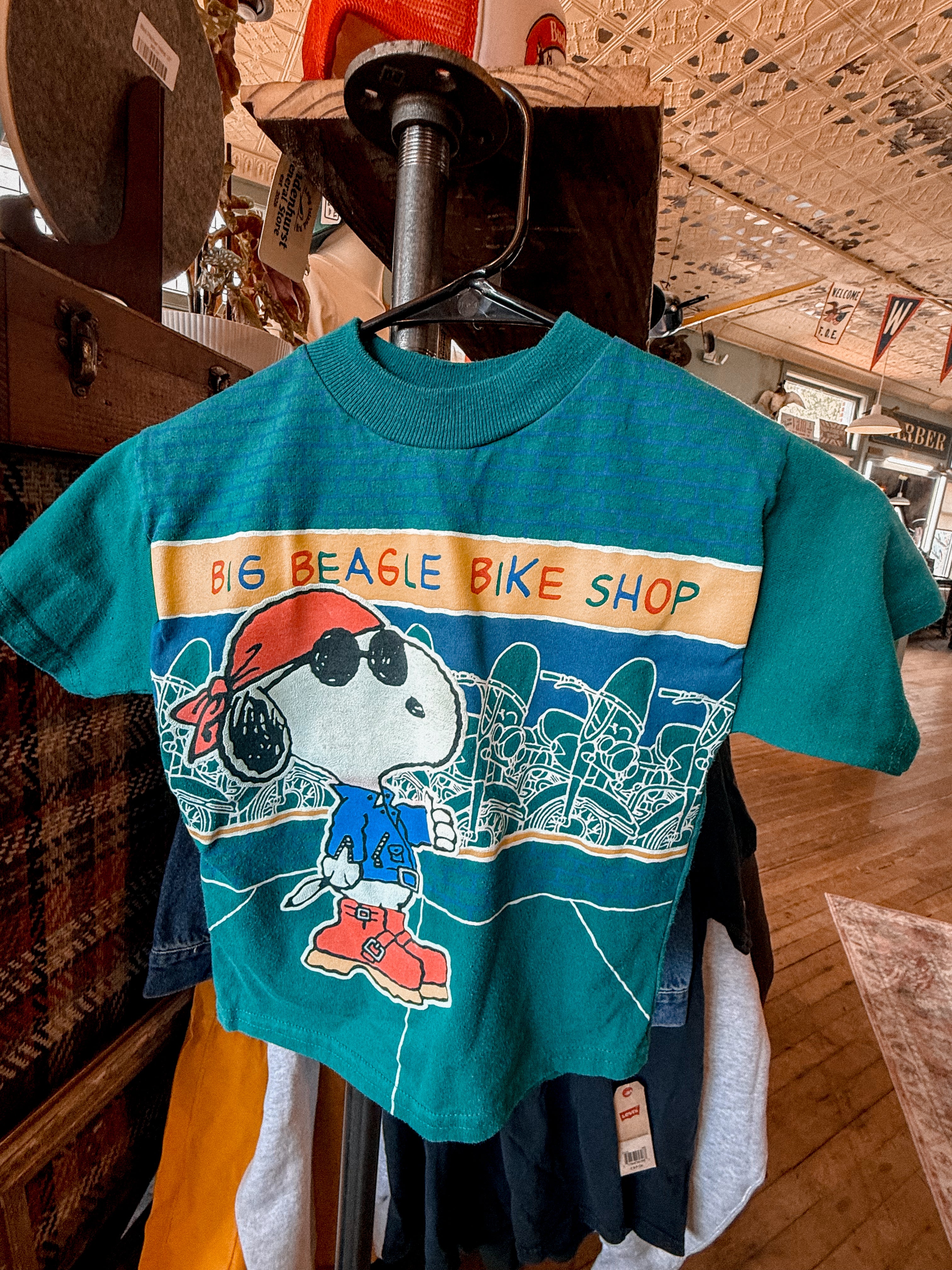 Kids Snoopy Biker Tshirt - Size 6