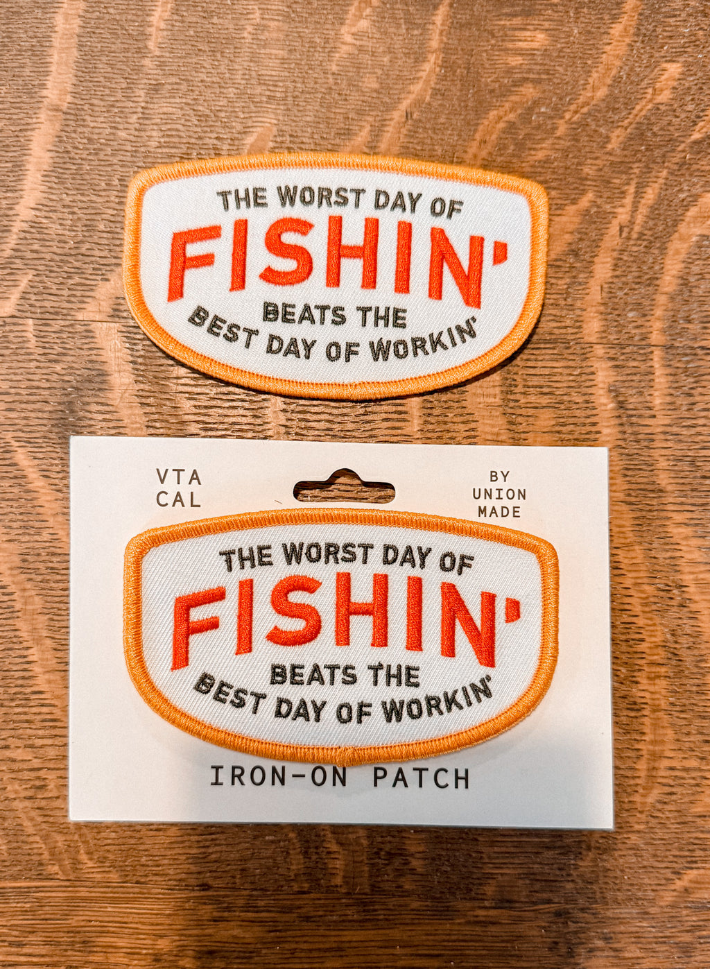 Worst Day Of Fishin' Badge Patch