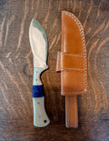 8.5' Handmade Stainless Steel Knife with Leather Sheath