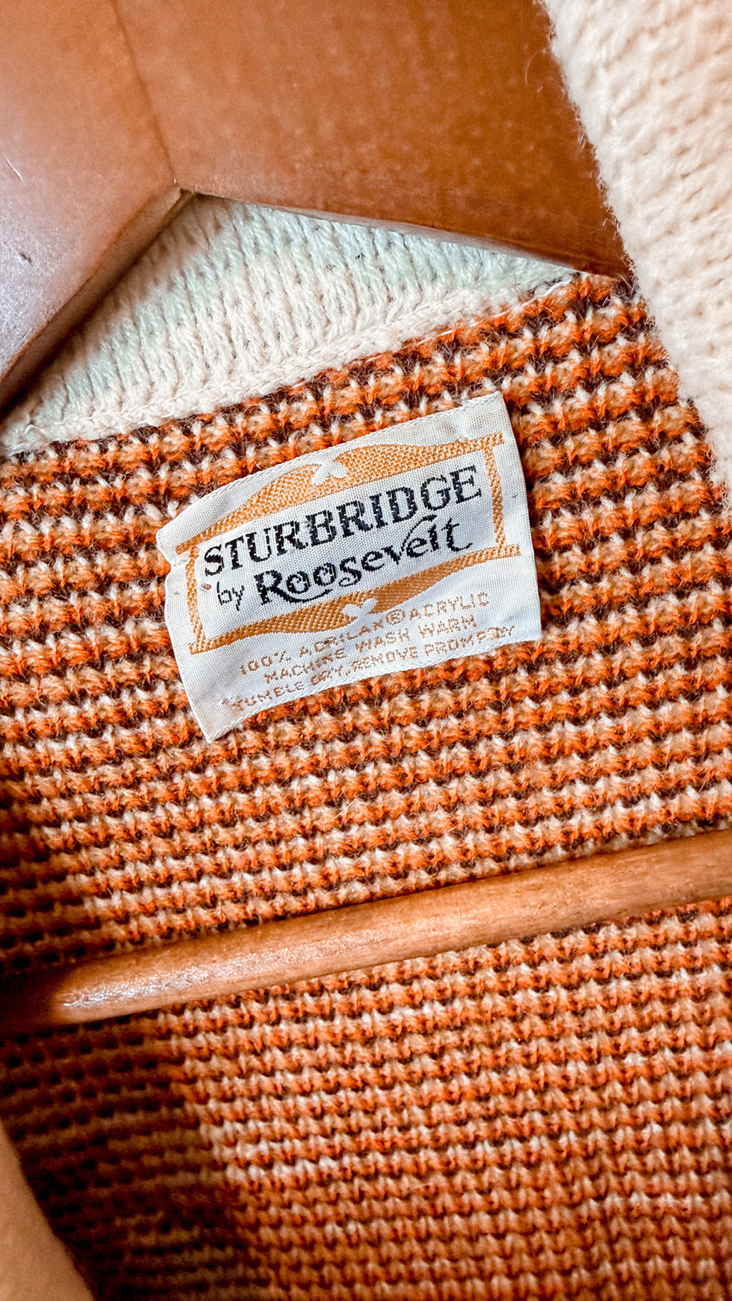 VTG 70s Sturbridge By Roosevelt Lapel Cardigan