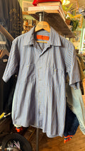 Red Kap Grey/Blue Striped Shirt