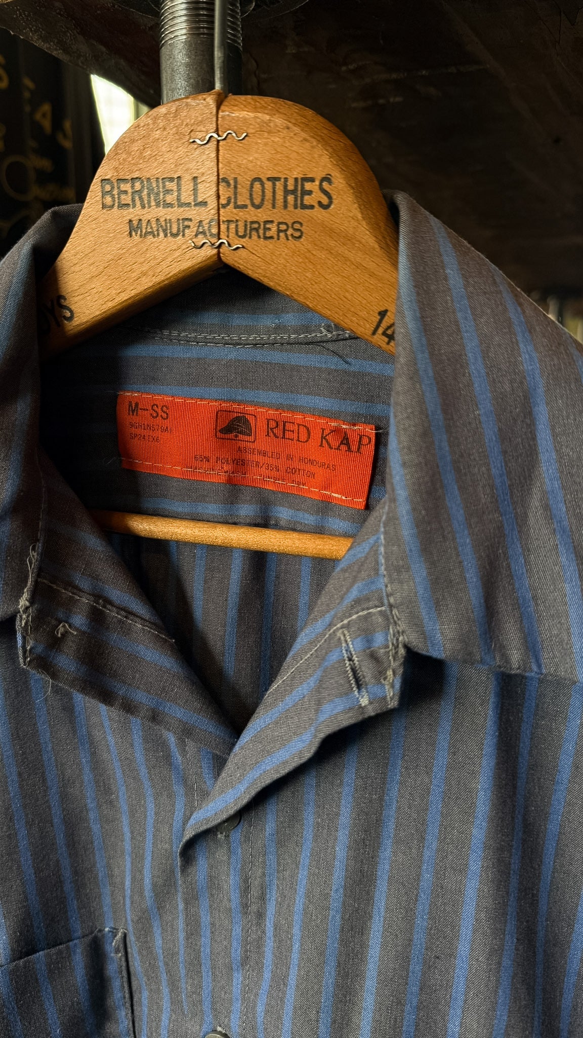 Red Kap Grey/Blue Striped Shirt
