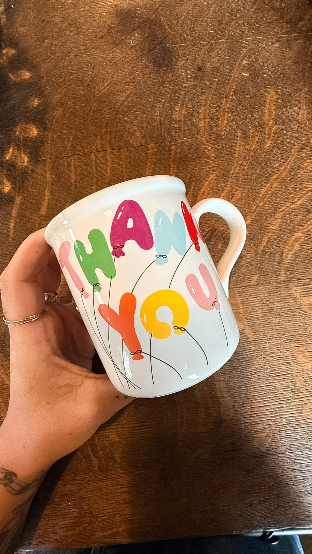 80s Thank You Balloon Mug