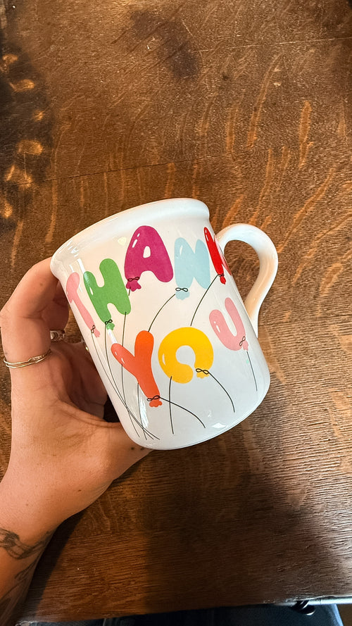 80s Thank You Balloon Mug