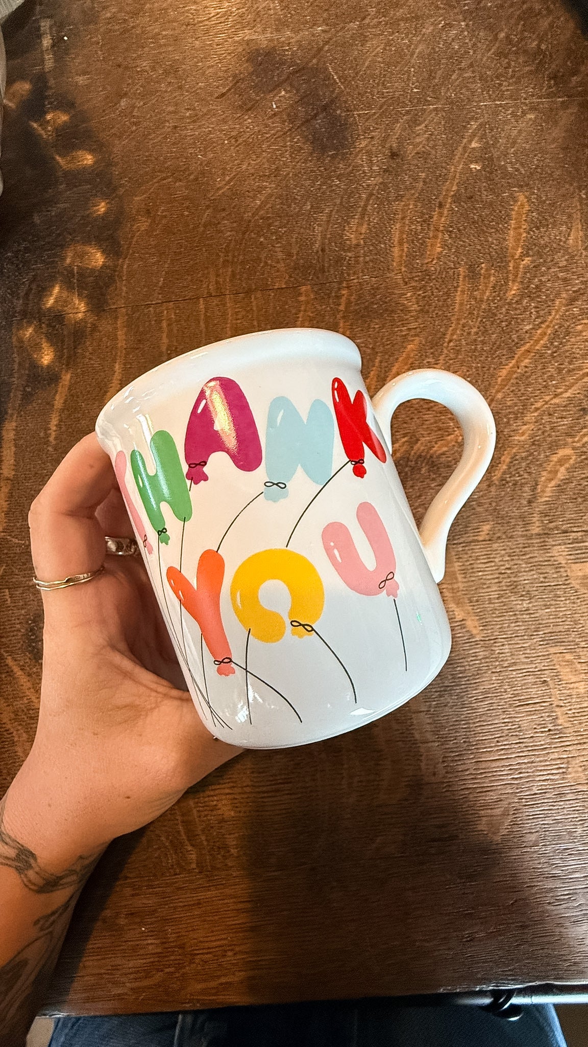 80s Thank You Balloon Mug