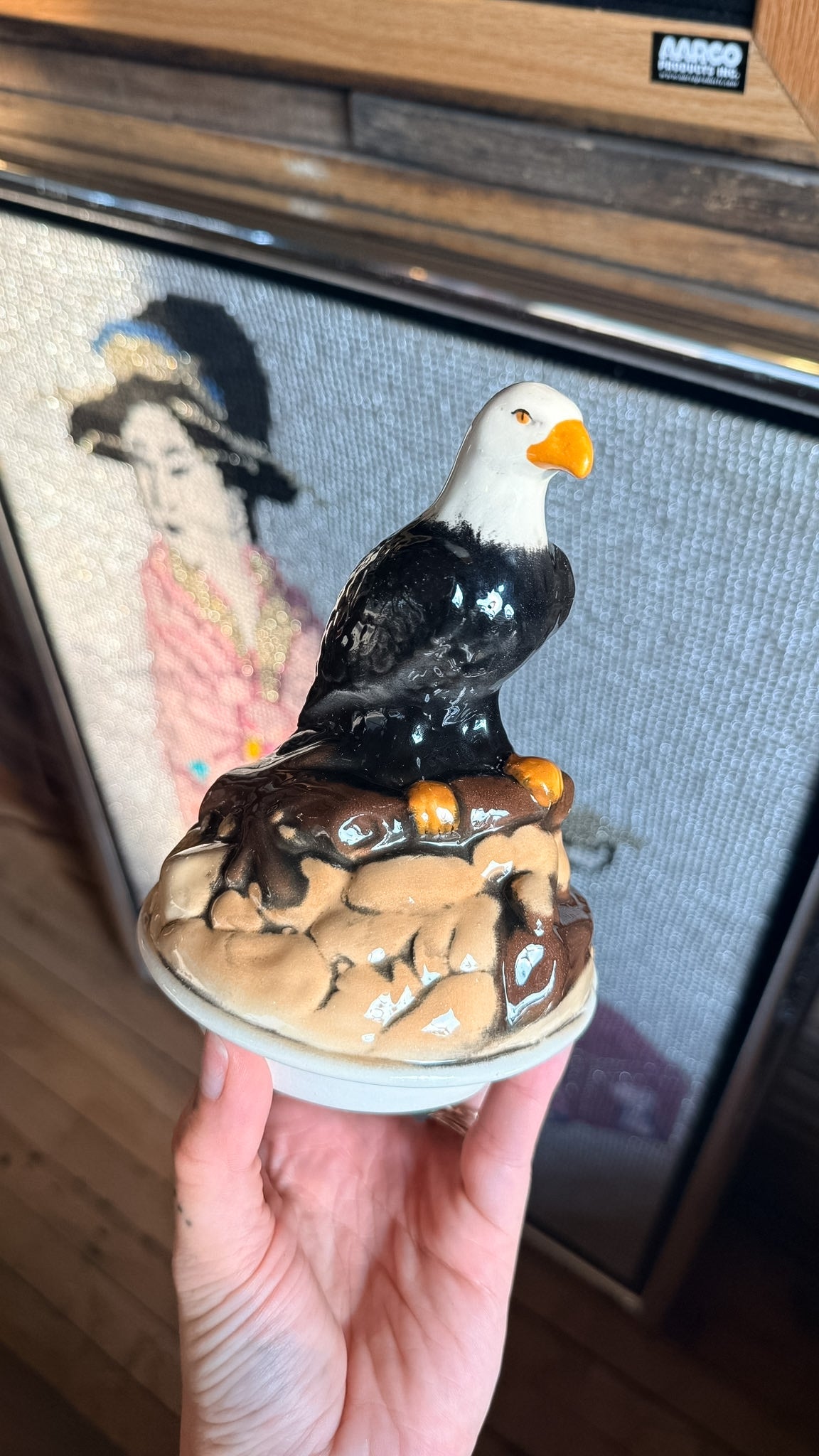 Ceramic Eagle Jar Lid