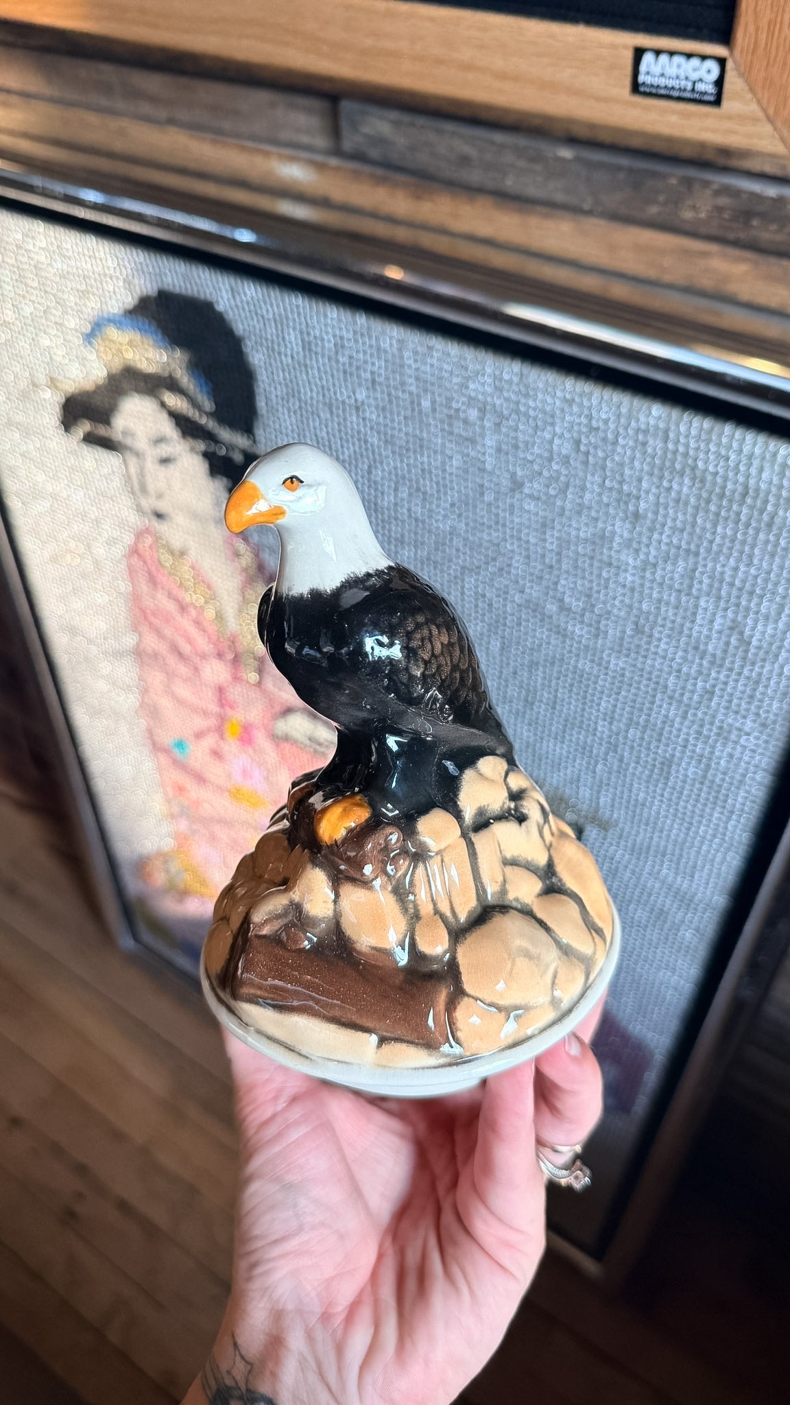 Ceramic Eagle Jar Lid