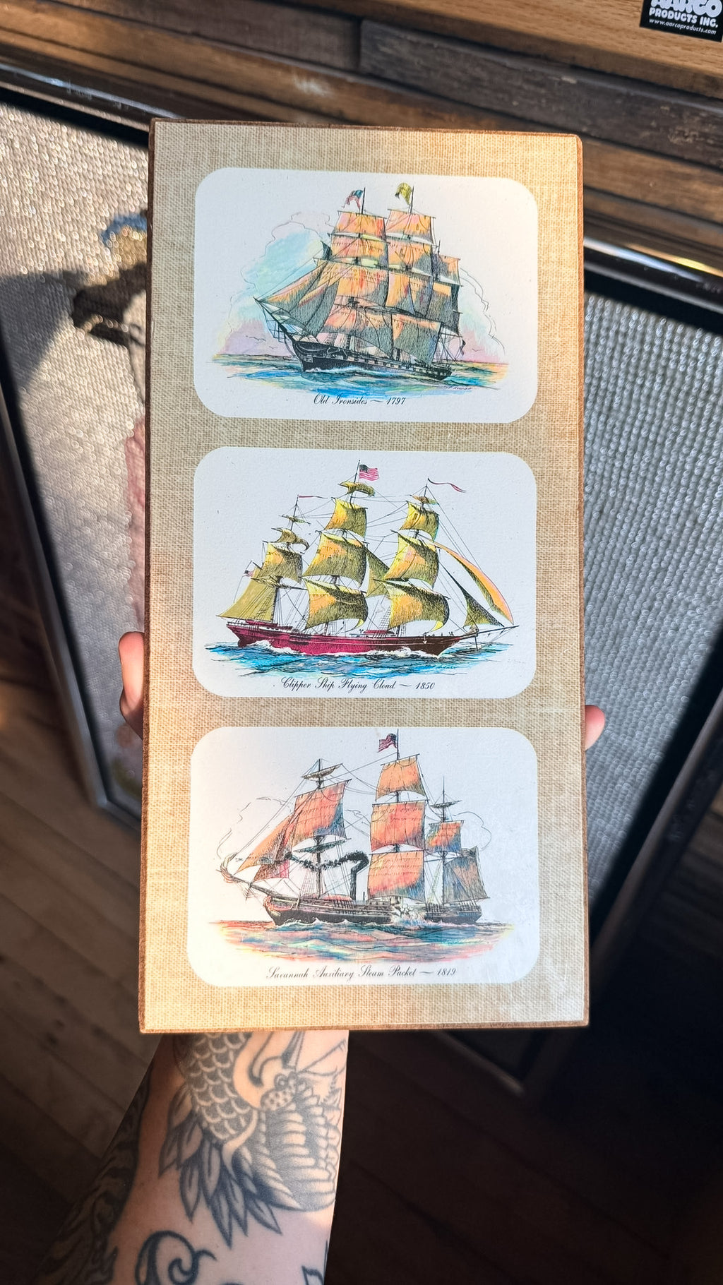 Three Ship Plaque