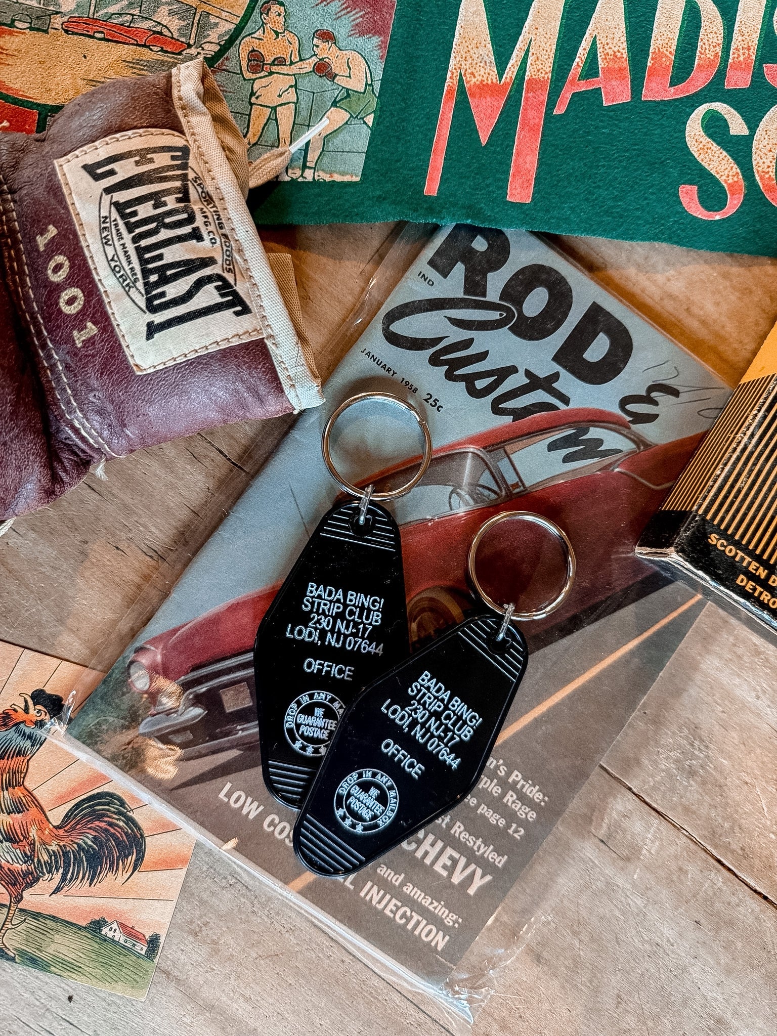 Sopranos Bada Bing Keychain