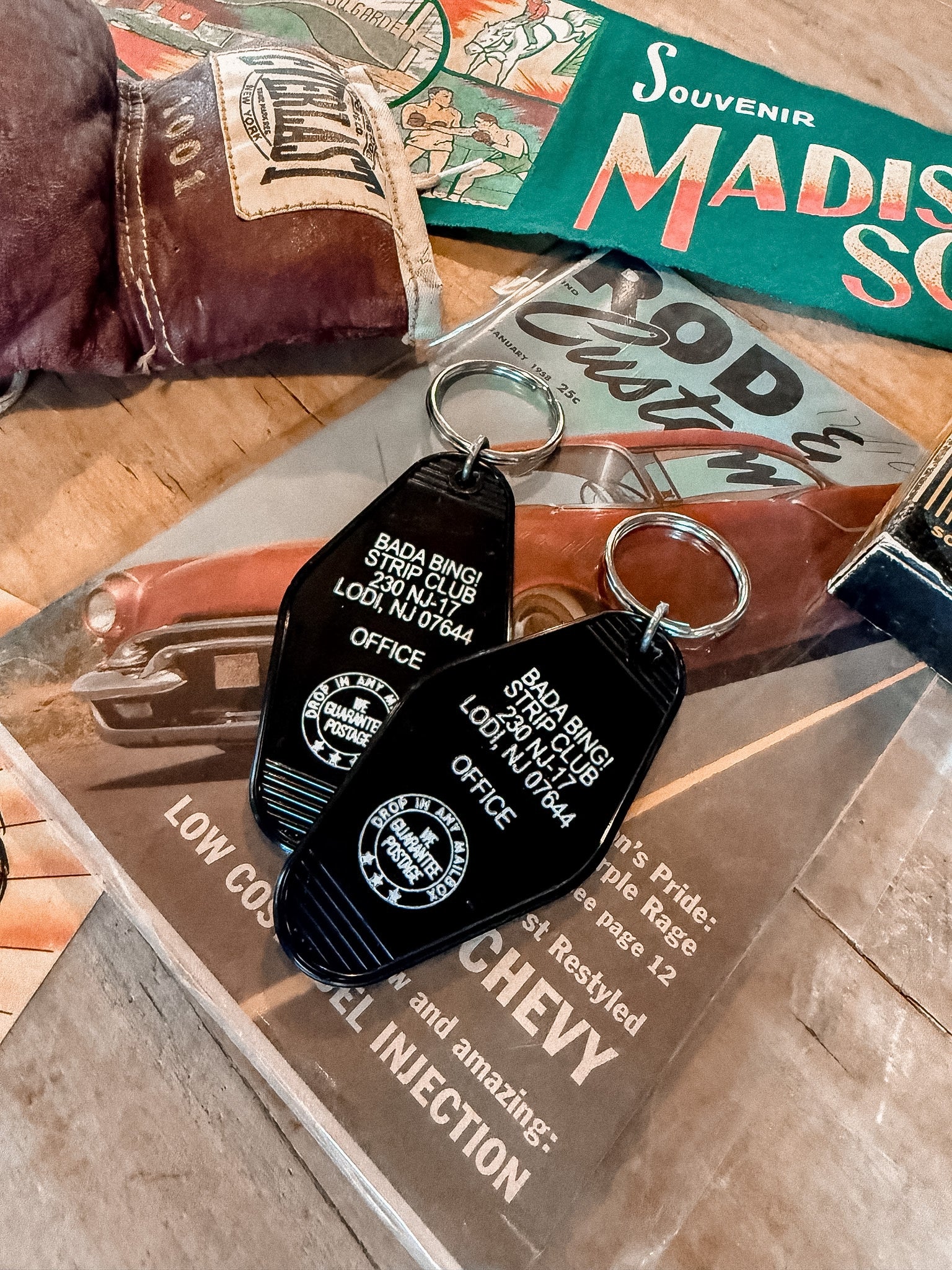 Sopranos Bada Bing Keychain