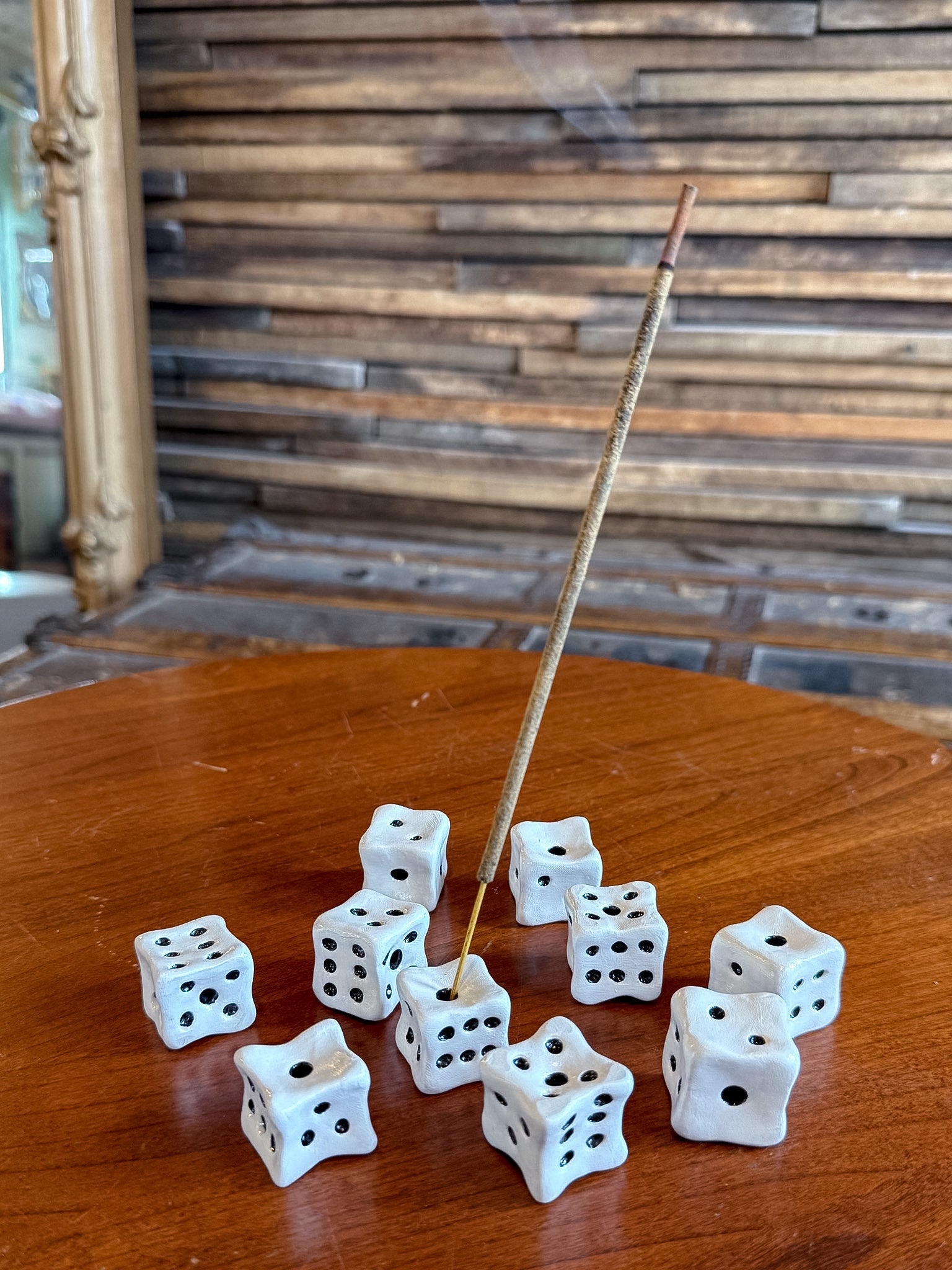 Handmade Dice Incense Holder