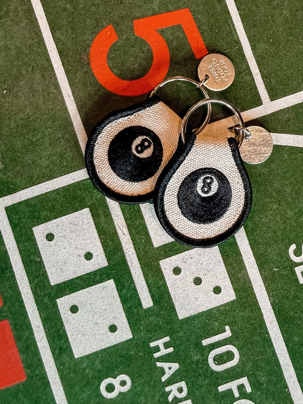 8 Ball Patch Keychain