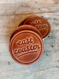 East Coaster Leather Coaster
