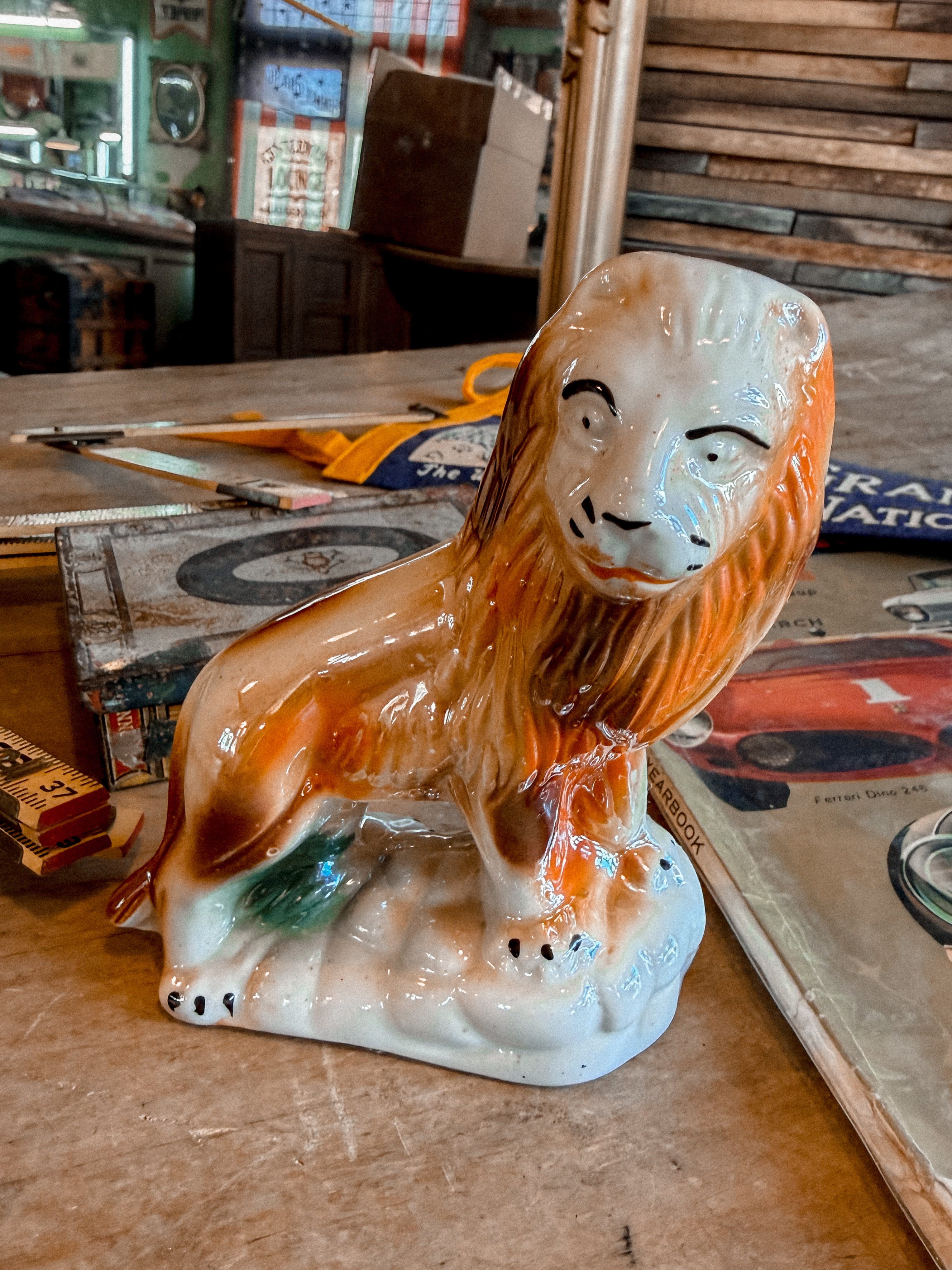 Ceramic Lion Statue Brasil Made