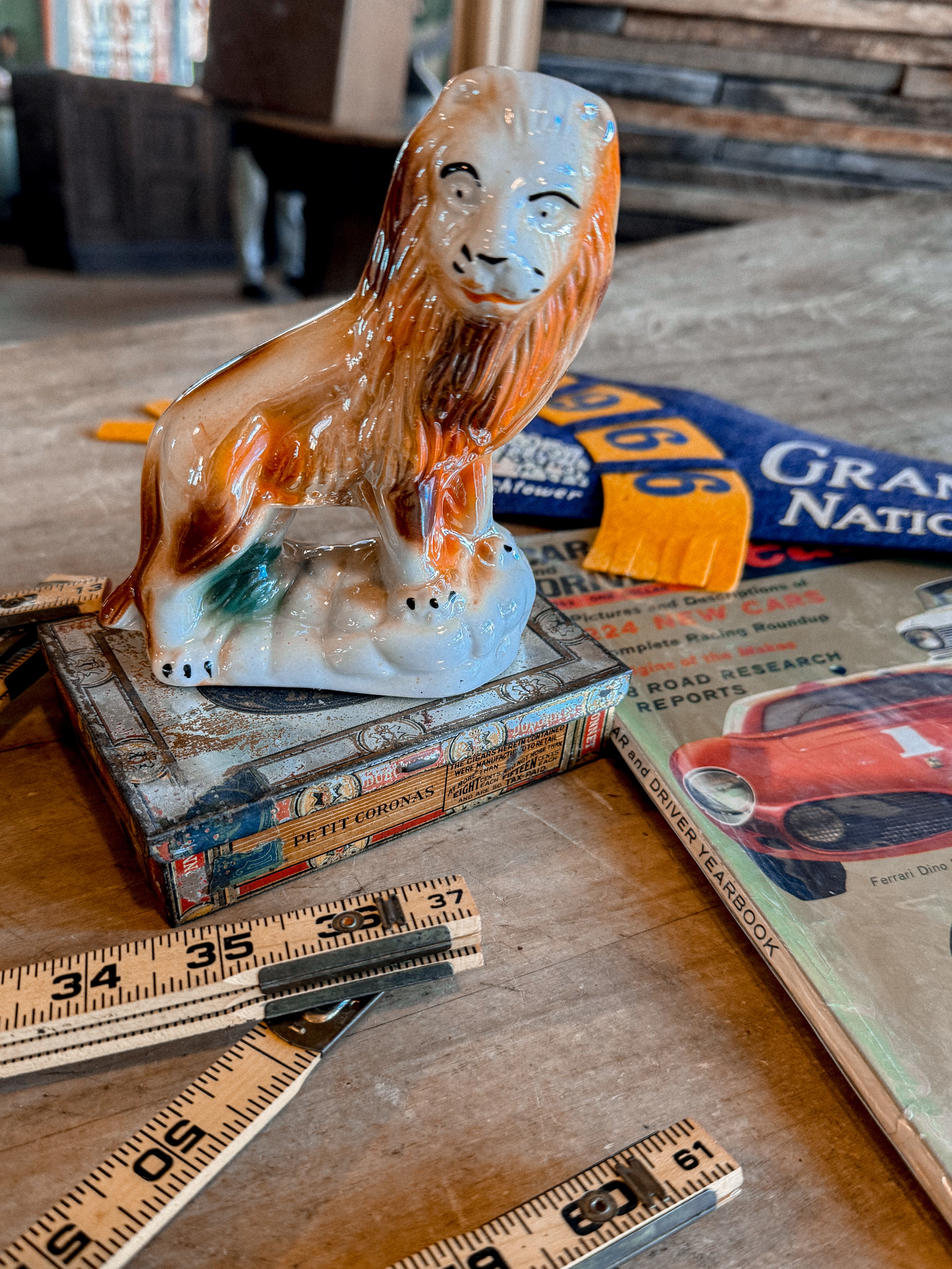 Ceramic Lion Statue Brasil Made